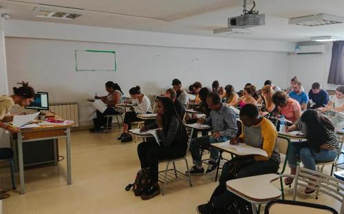 Candidatos del examen CELU 218 en la sede UNC