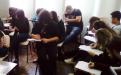 Candidatos del examen CELU 218 en la sede Curitiba (Brasil)