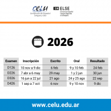 calendario celu 2026